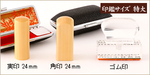 3本セット薩摩本つげ/実24＋角24＋ゴム印