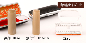 3本セット牛角白/実18+銀16.5＋ゴム印